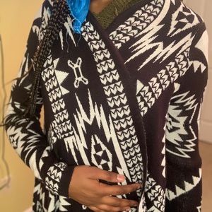 Black and white sweater